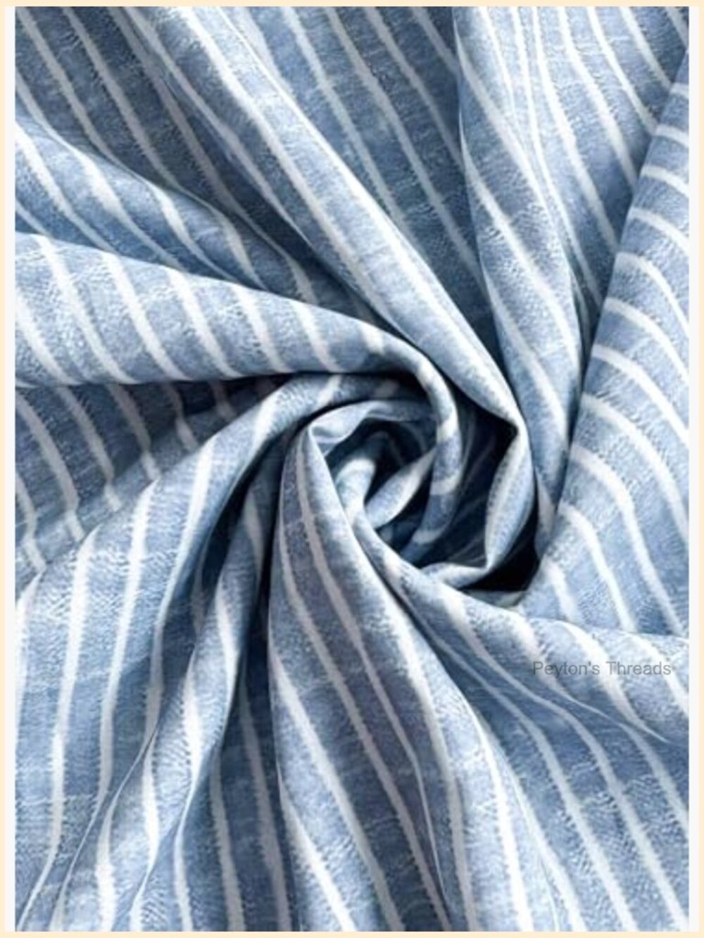 Striped Shirt Maxi Dress with Pockets 3/4 Sleeve V-Neck - Picture 6 of 7